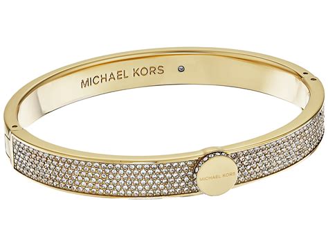 michael kors pave hinge bracelet silver|Michael Kors Pavé Hinged Bangle Bracelet .